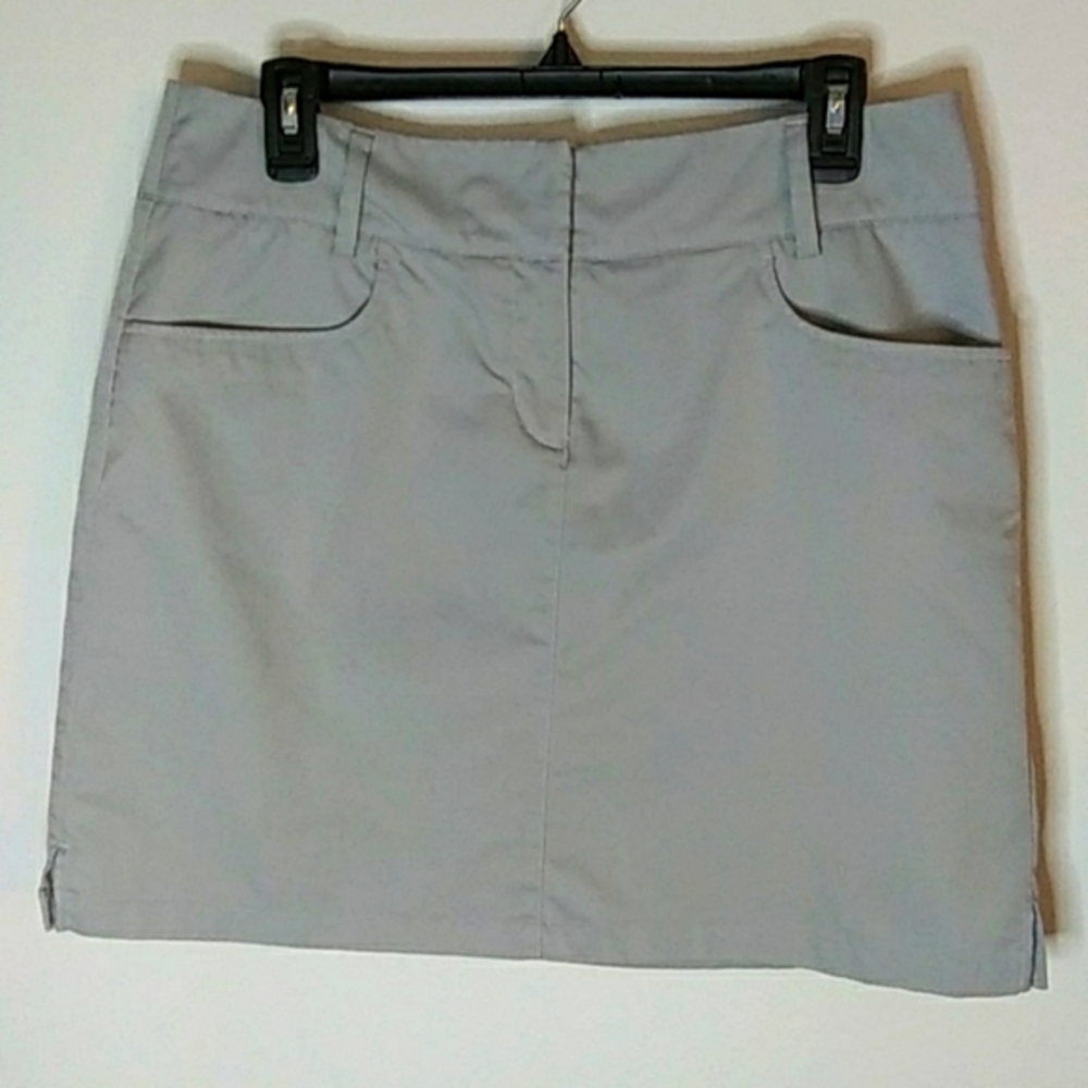 Adidas Clima Cool, gray zip up Skort, Size, 8